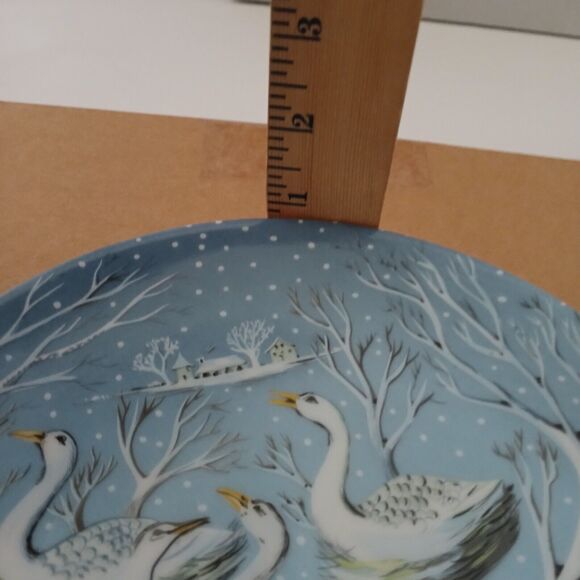 Haviland The 12 Days of Christmas 6 Geese a Laying Plate Original Box 8.25" - Picture 14 of 14